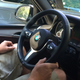 The steering wheel is awesome. The triangle on the wing mirror lights up when a vehicle is detected in the blind spot.